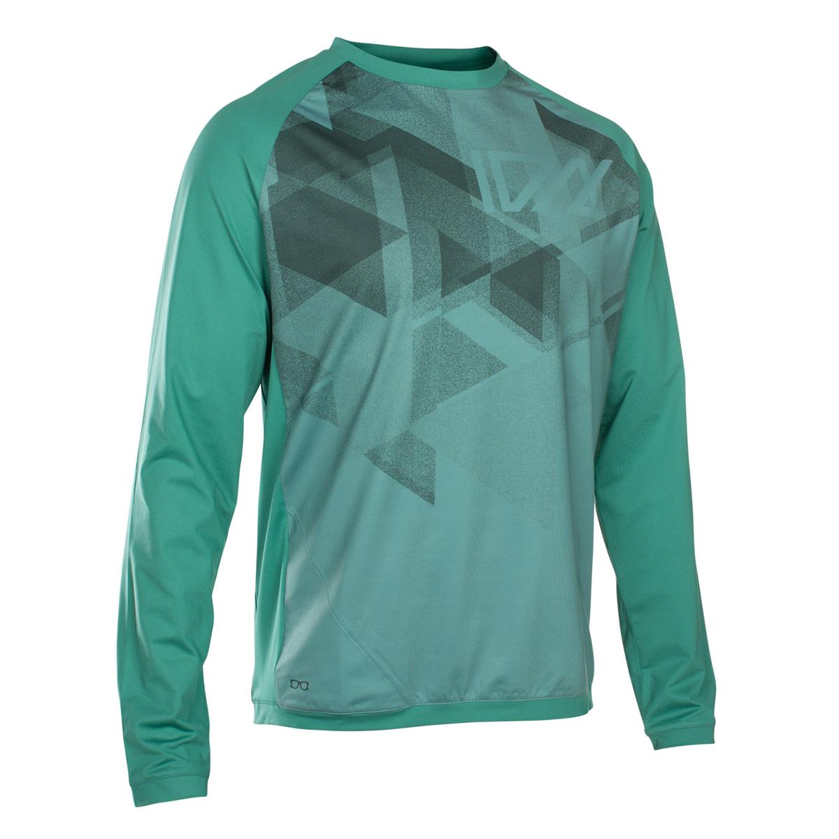 ION Maillot VTT Manches Longues Traze Amp Sea Green