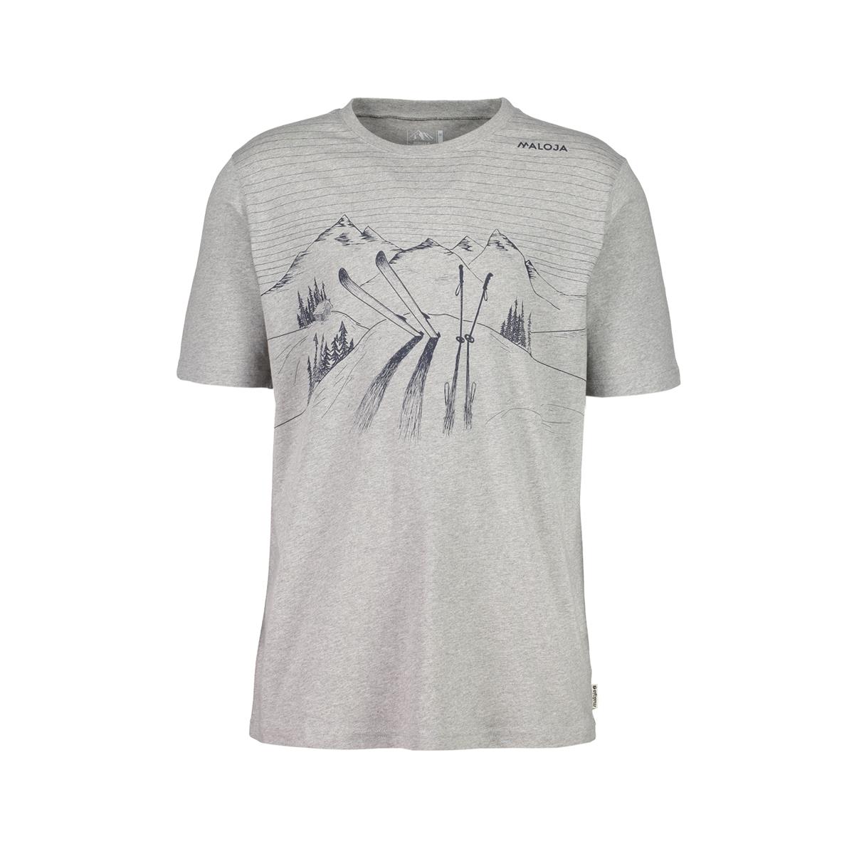 Maloja T-Shirt BengiaminM. Grey Melange