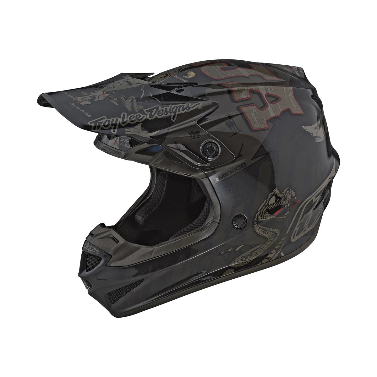 Troy Lee Designs Helm SE4 Polyacrylite Baja - Schwarz