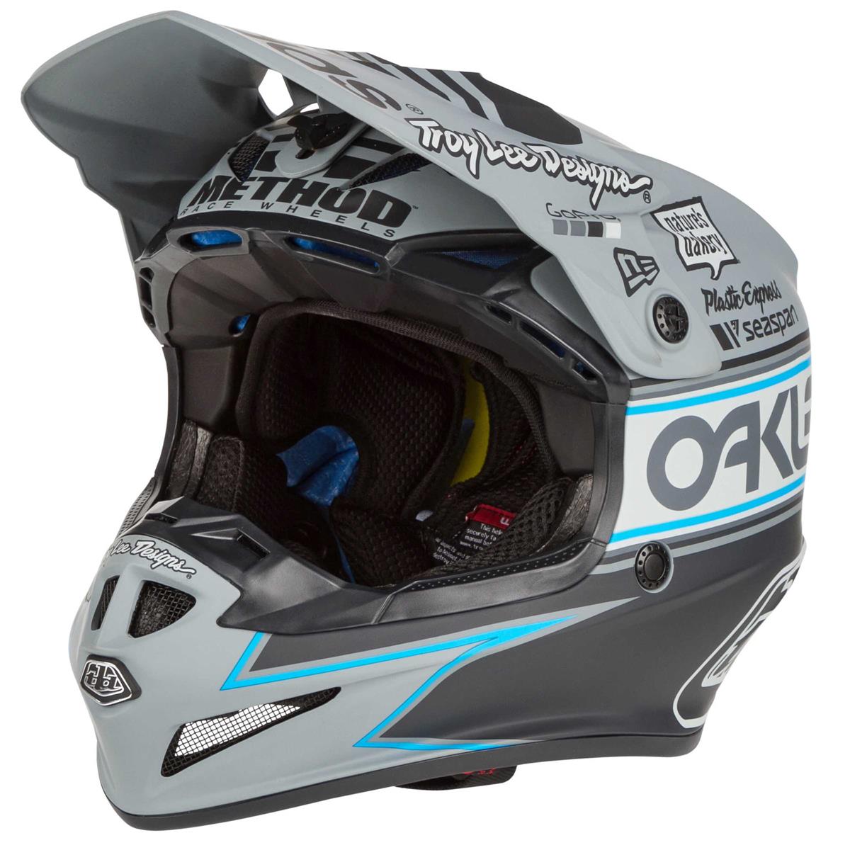 Troy Lee Designs Kids Motocross-Helm SE4 Polyacrylite MIPS Team Edition 2 - Grau