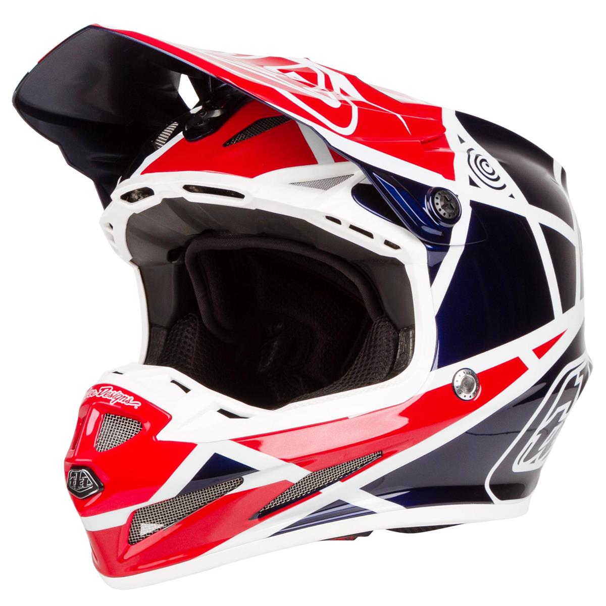 Troy Lee Designs Casco MX SE4 Composite MIPS Metric - Red/Navy