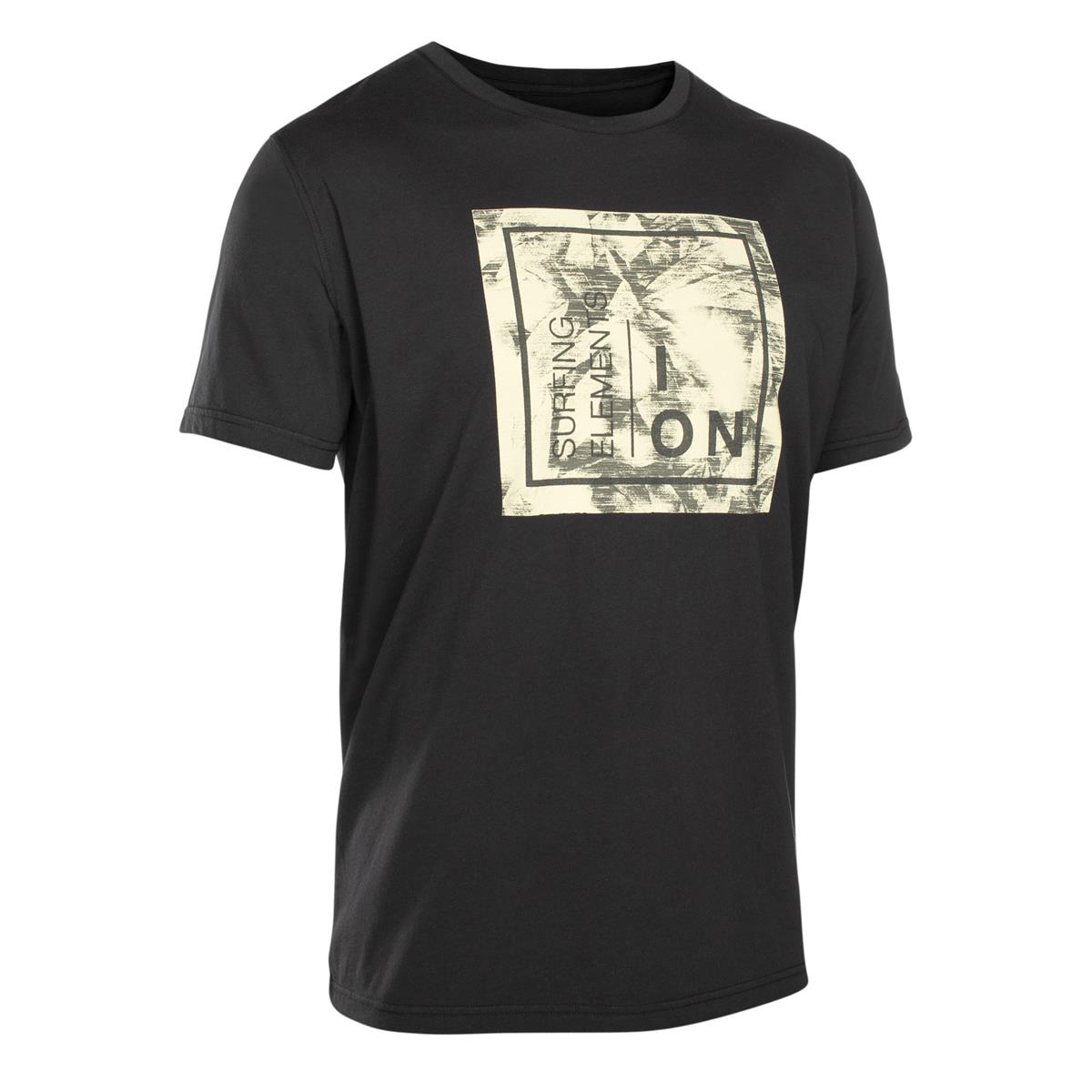 ION T-Shirt Leaves Schwarz