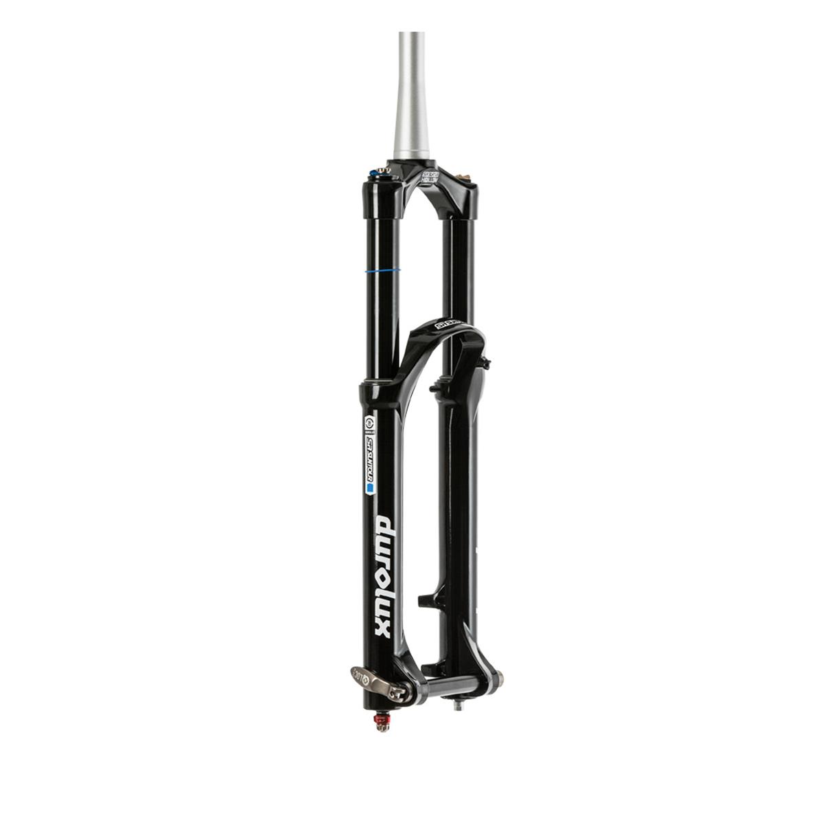 Suntour Forcella DUROLUX R2C2 27.5 Pollici, Air Spring, 20 mm QLC-Axle , tapered, Nero Opaco