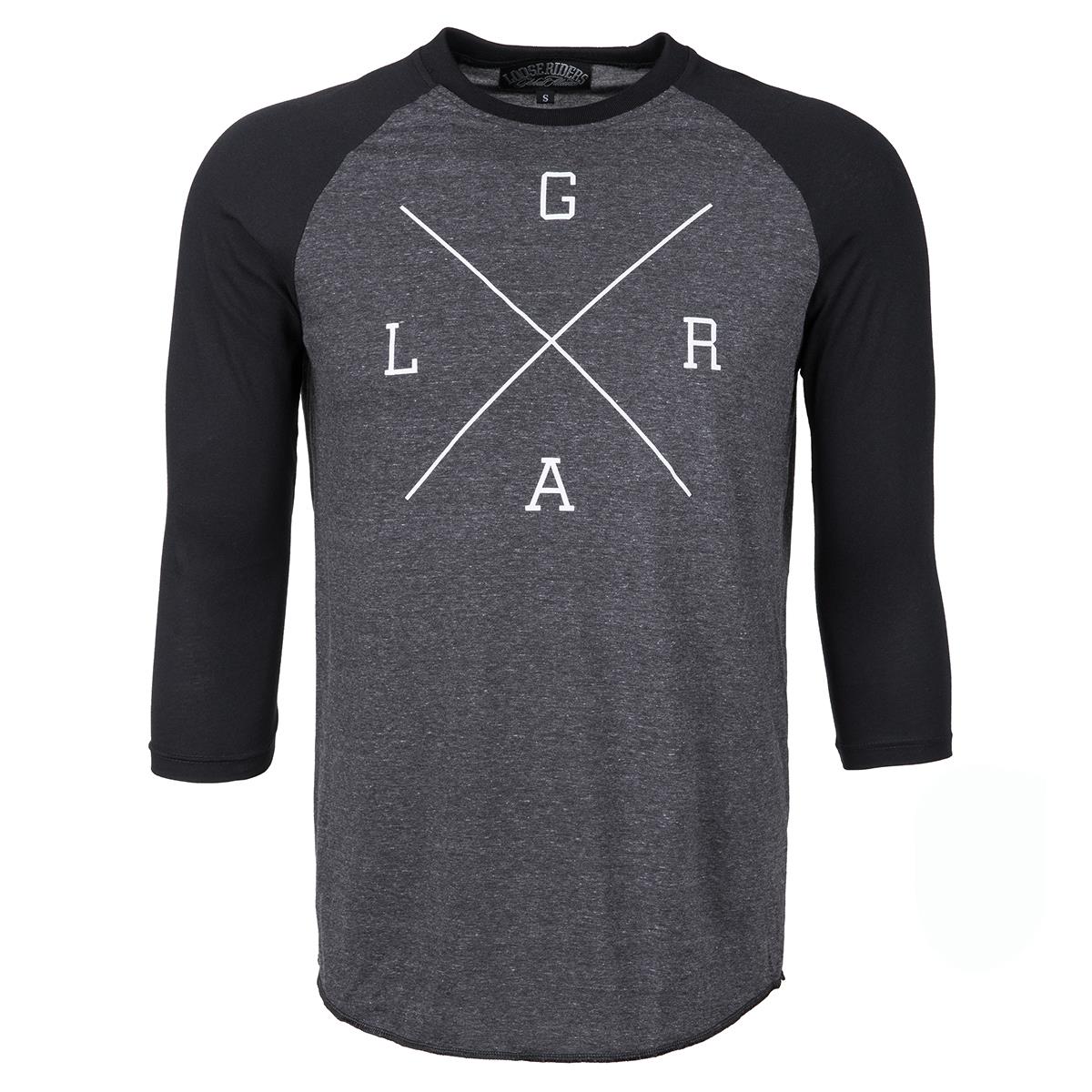 Loose Riders 3/4 Sleeve Shirt  LRXGA - Grey/Black