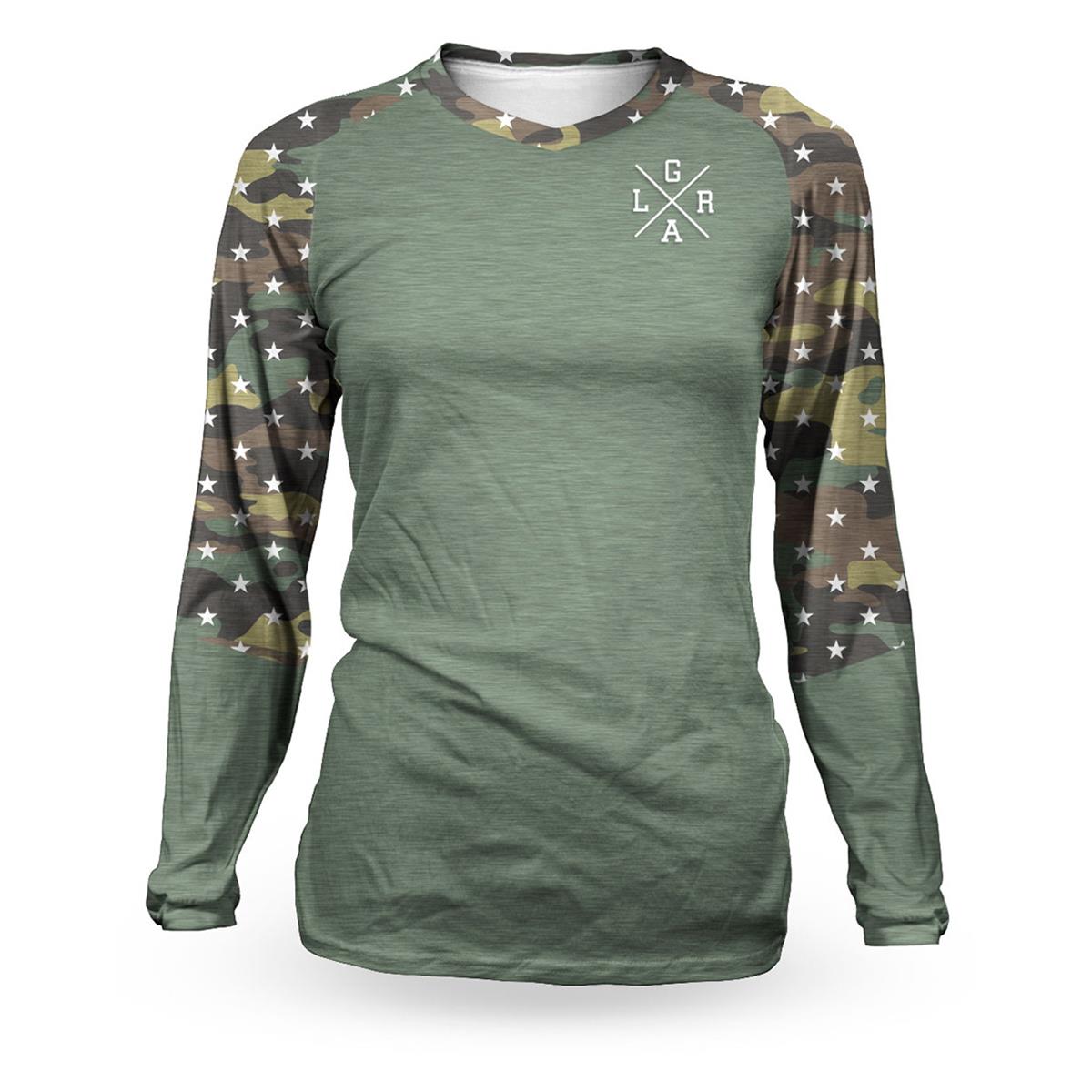Loose Riders Femme Maillot VTT Manches Longues  Camo - Green