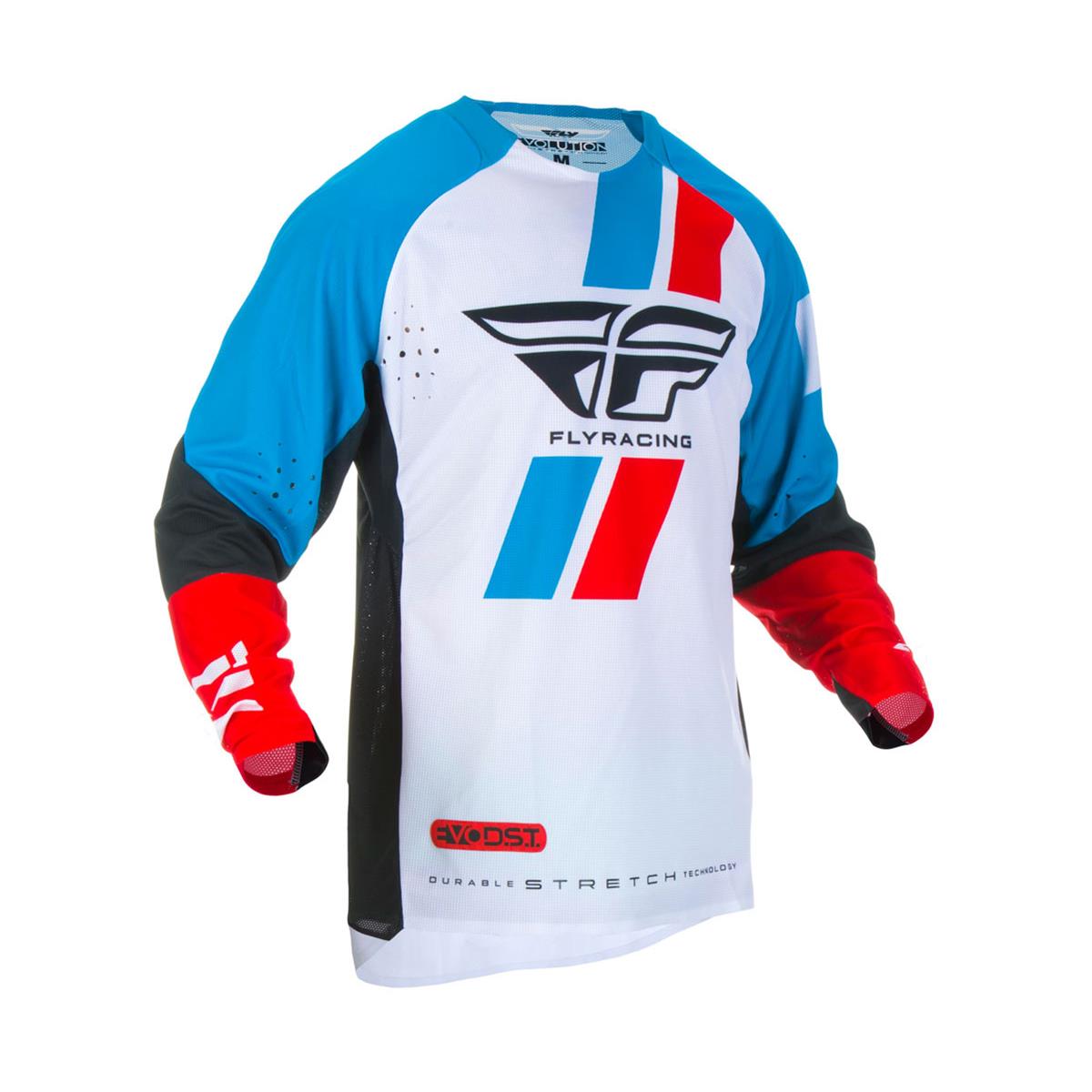 Fly Racing Maillot MX Evolution D.S.T. Red/Blue/Black