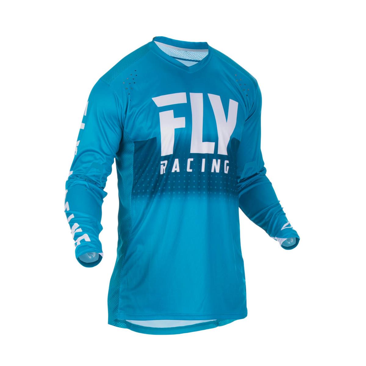 Fly Racing Jersey Lite Hydrogen Blau/Weiß