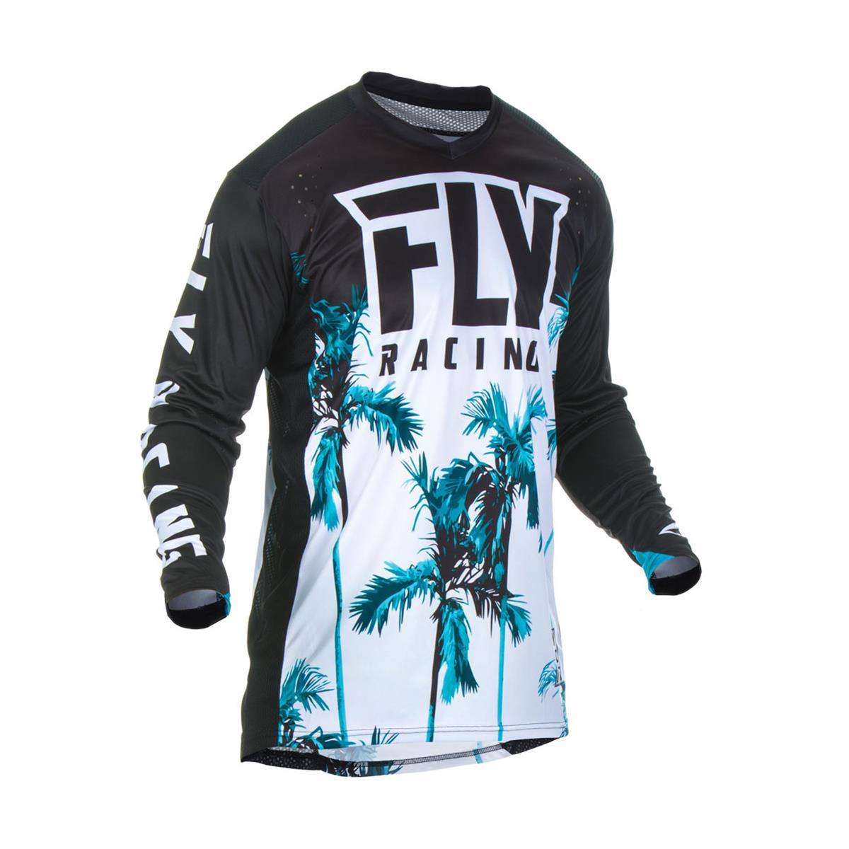 Fly Racing Maillot MX Lite Hydrogen Paradise/Teal/Schwarz