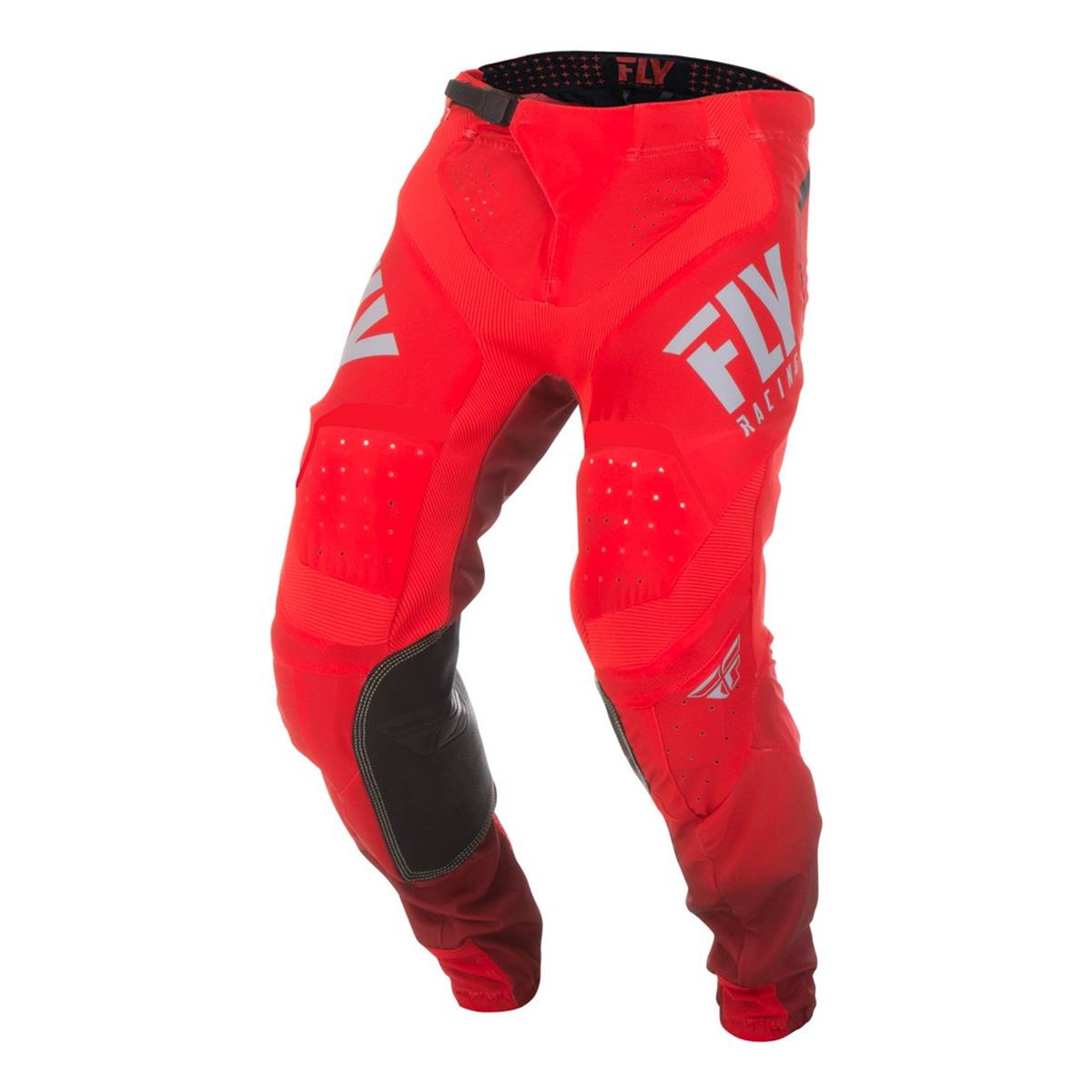 Fly Racing MX Pants Lite Hydrogen Red/Grey