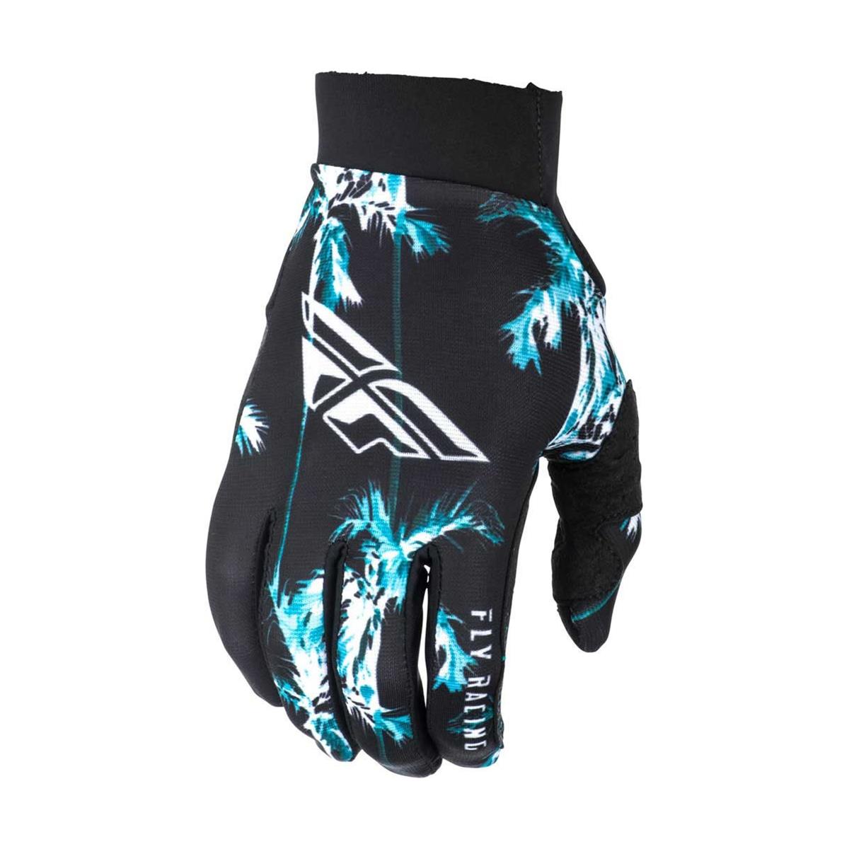Fly Racing Gloves Lite Hydrogen Paradise/Teal/Schwarz
