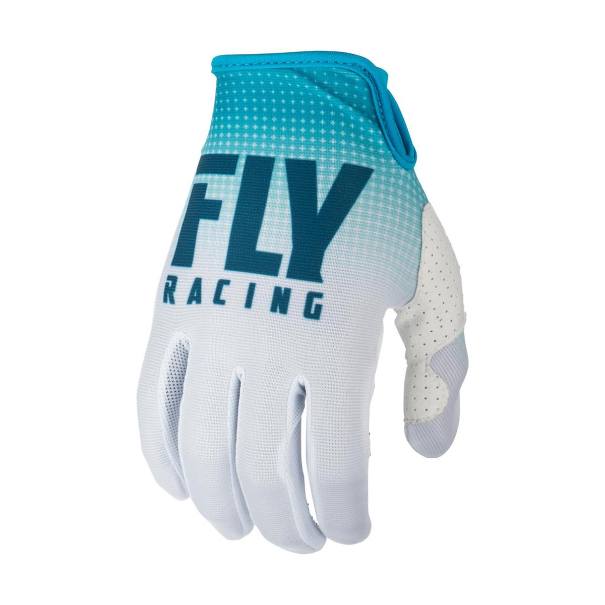 Fly Racing Gloves Lite Hydrogen Blue/White