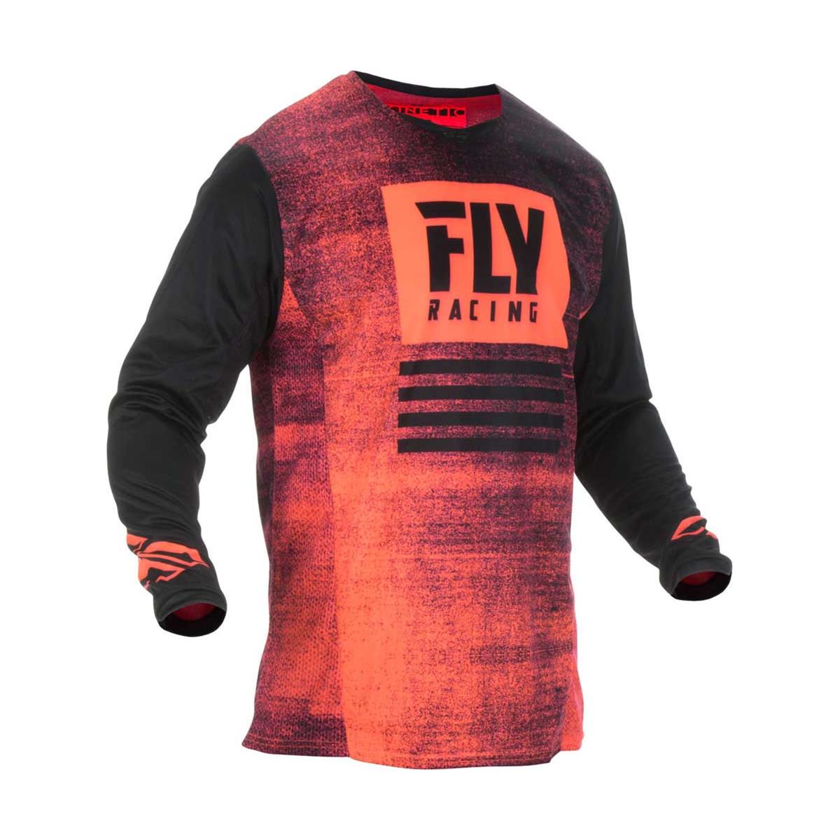 Fly Racing Maillot MX Kinetic Noiz Neon Red/Black