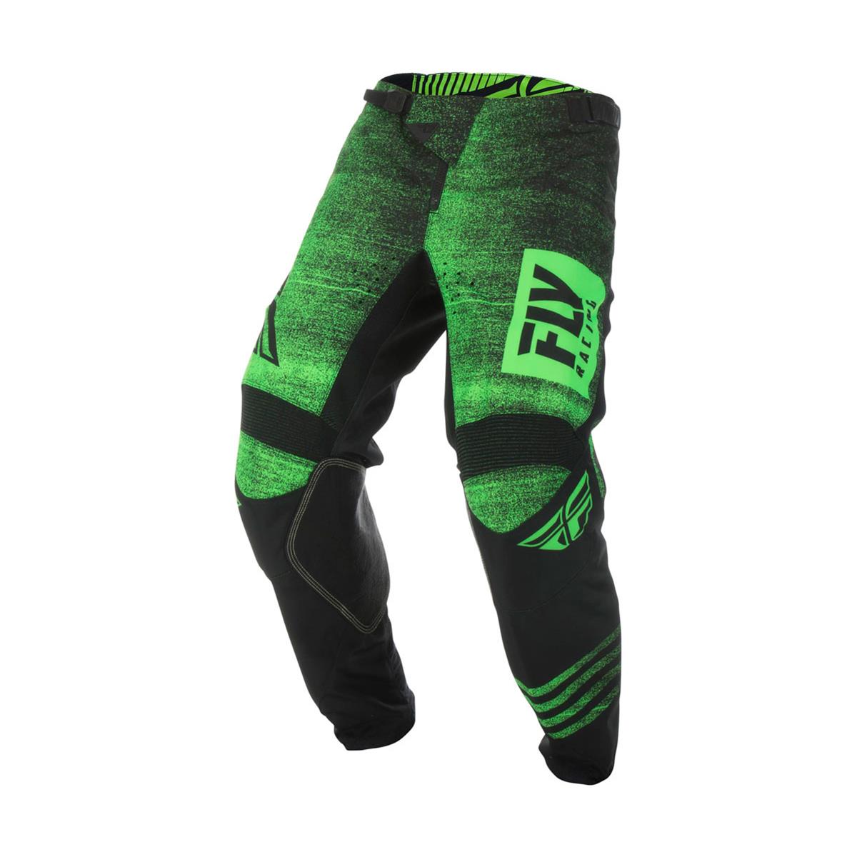 Fly Racing MX Pants Kinetic Noiz Neon Green/Black