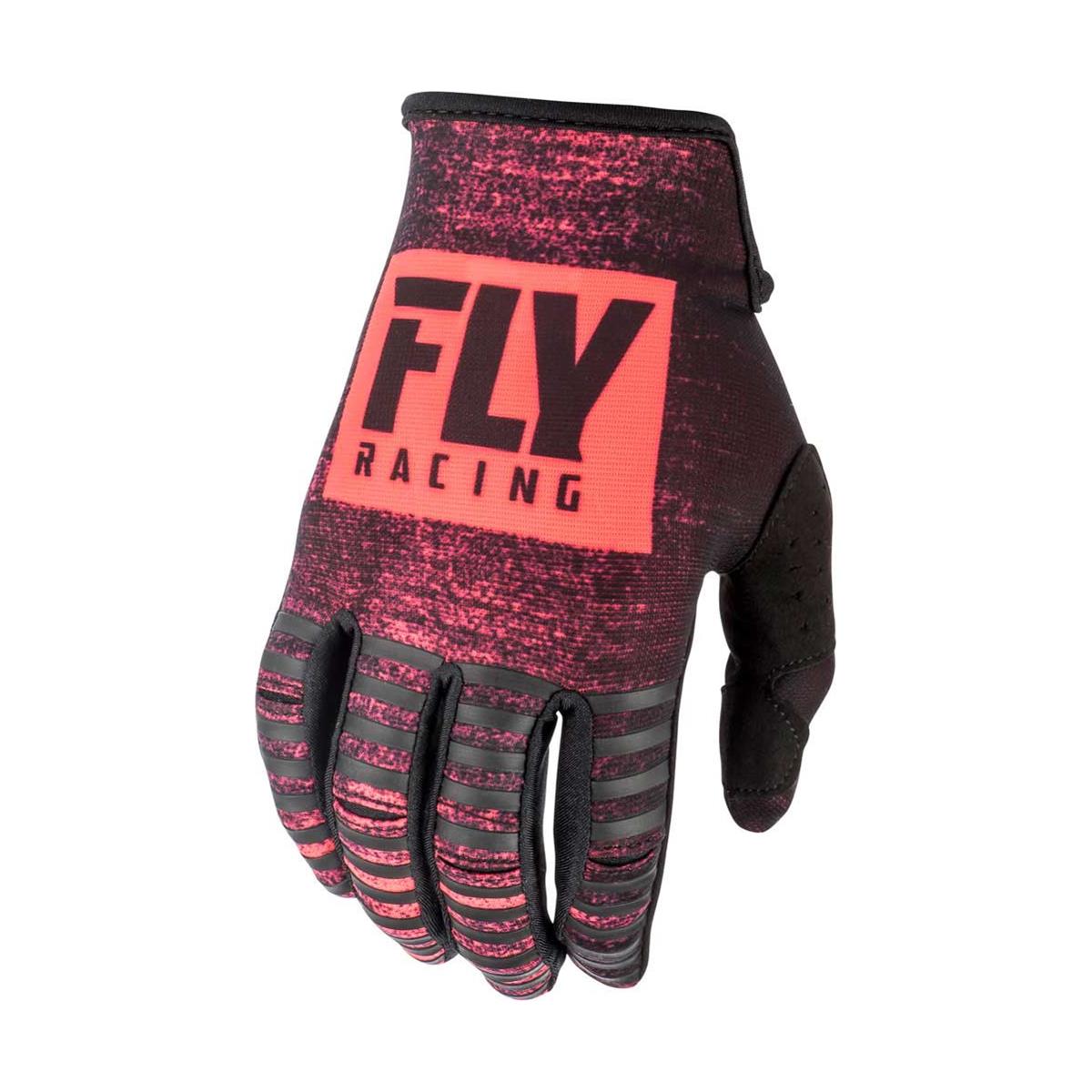 Fly Racing Gloves Kinetic Noiz Neon Red/Black