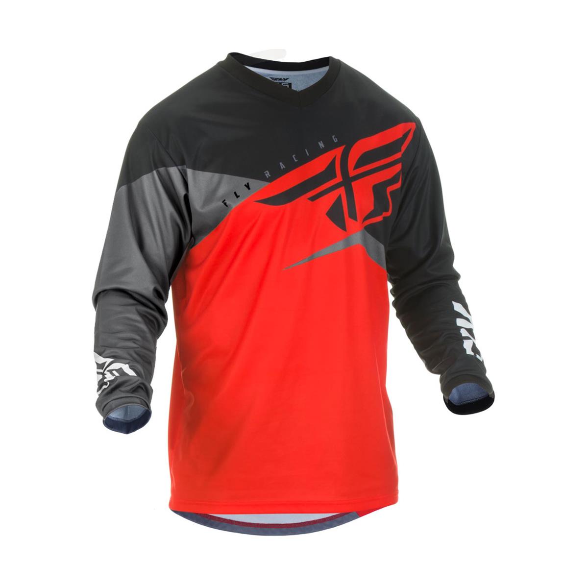 Fly Racing Maillot MX F-16 Red/Black/Grey