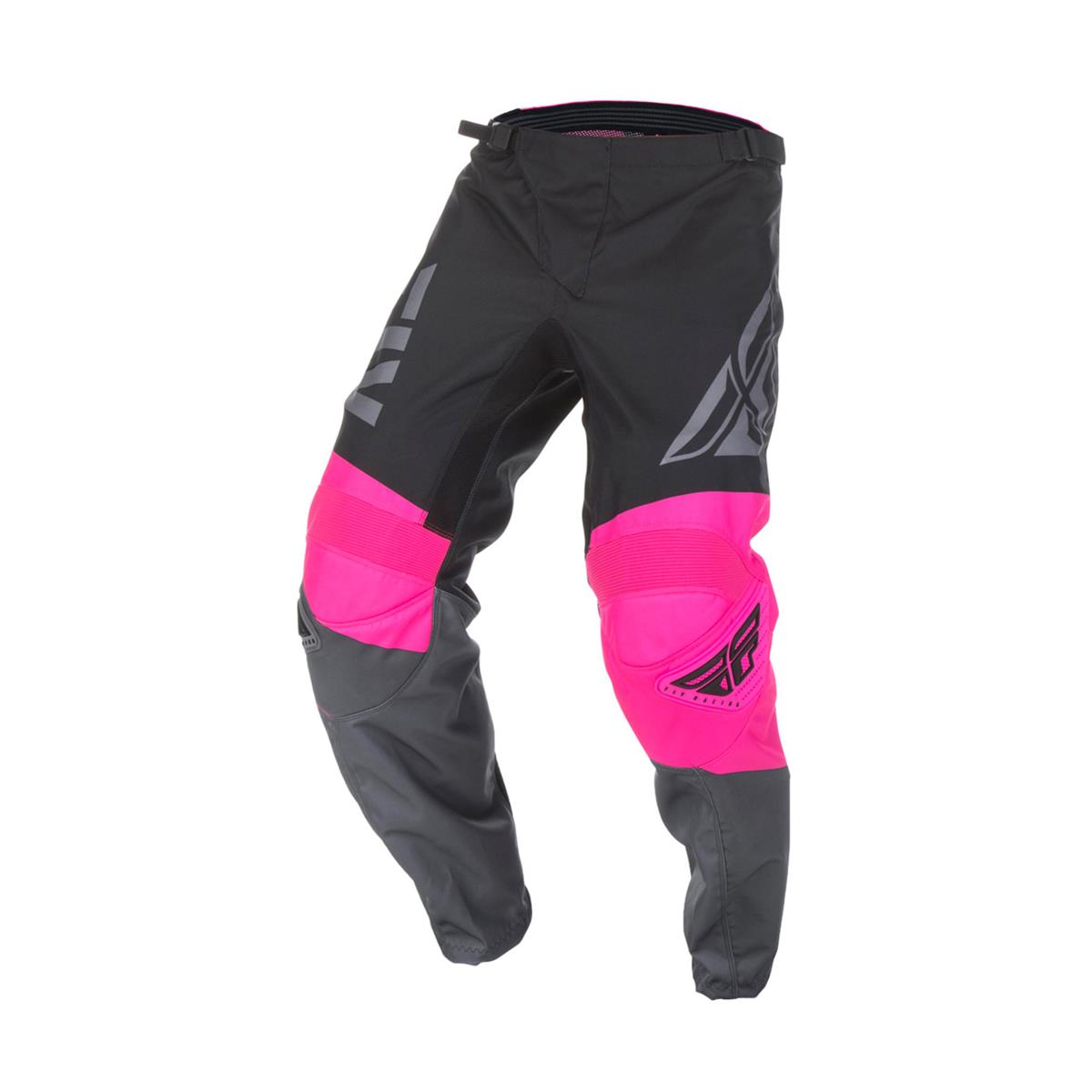 Fly Racing Pantalon MX F-16 Neon Pink/Noir/Gris