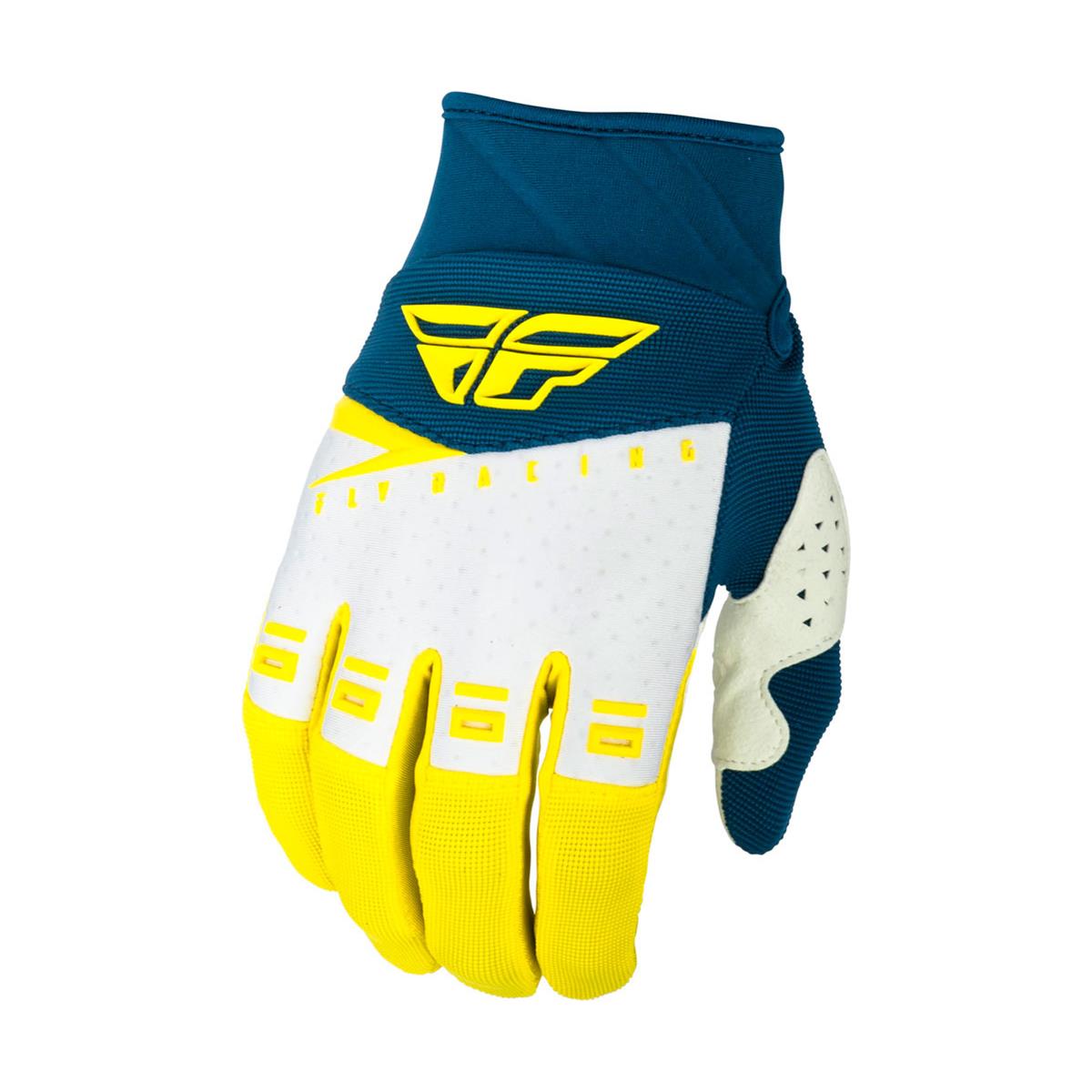 Fly Racing Gloves F-16 Yellow/White/Navy