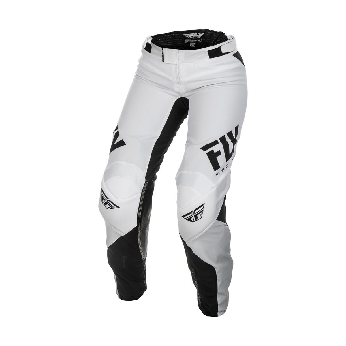 Fly Racing Femme Pantalon MX Lite Blanc/Noir