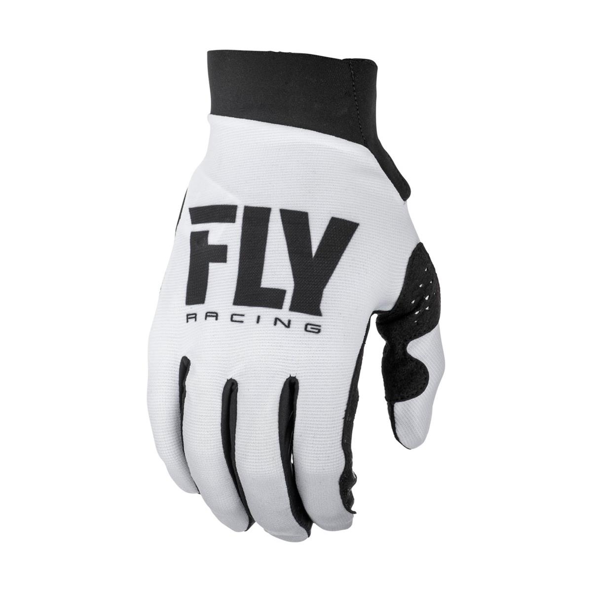 Fly Racing Girls Gloves Lite White/Black