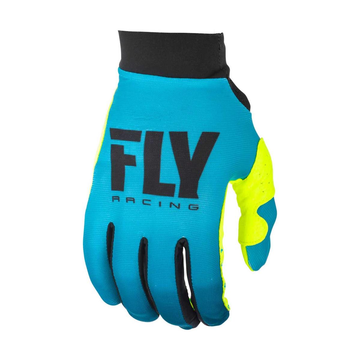 Fly Racing Girls Handschuhe Lite Blau/Hi-Vis