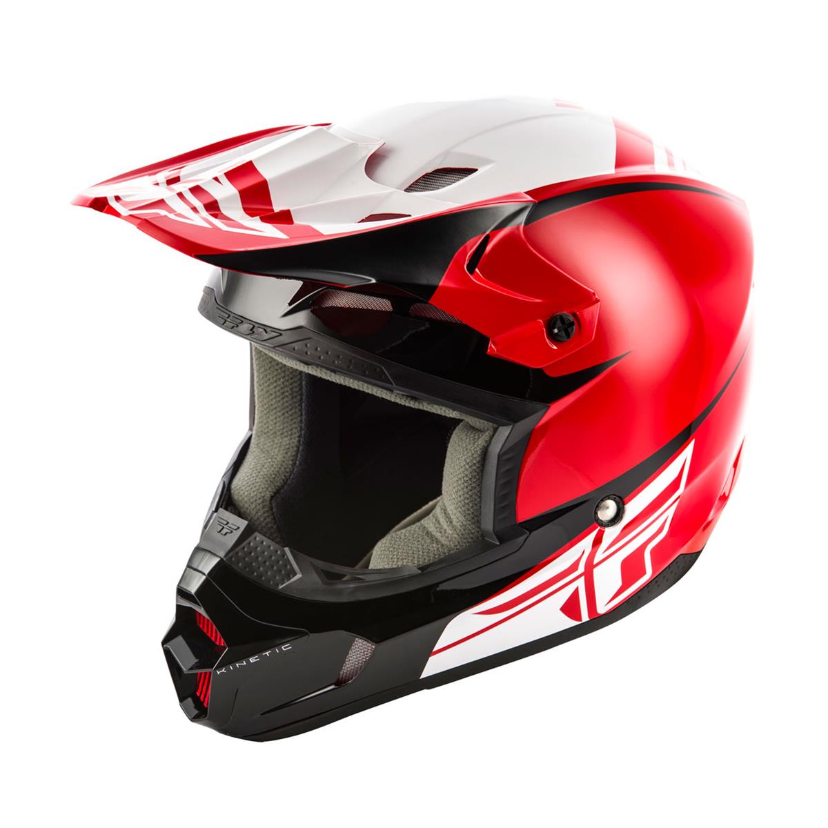 Fly Racing Helm Kinetic Sharp Rot/Schwarz