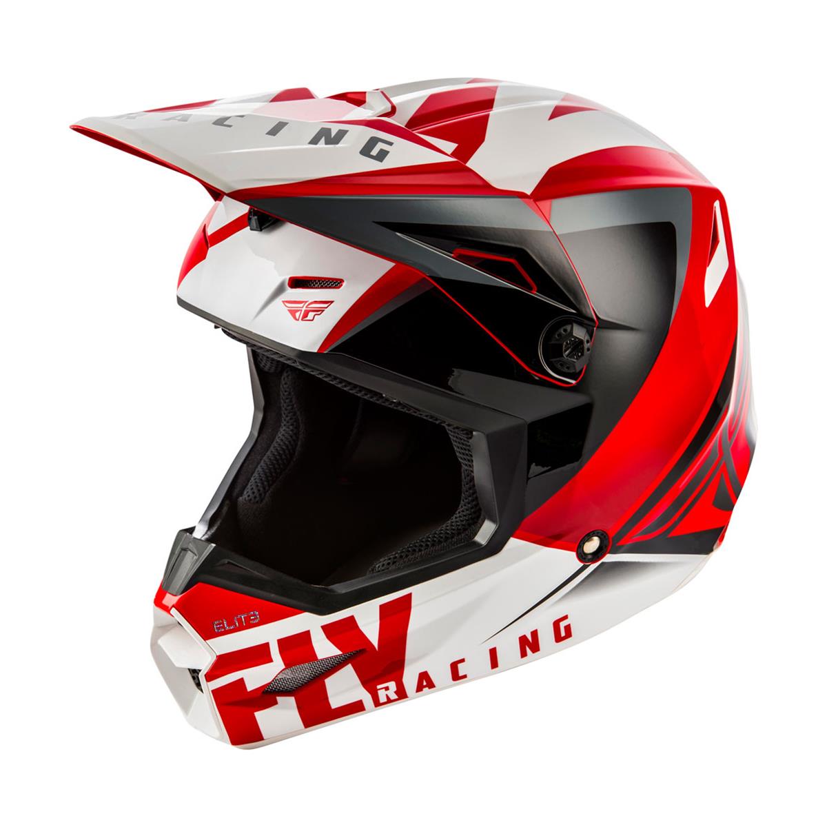 Fly Racing Helm Elite Vigilant Rot/Schwarz
