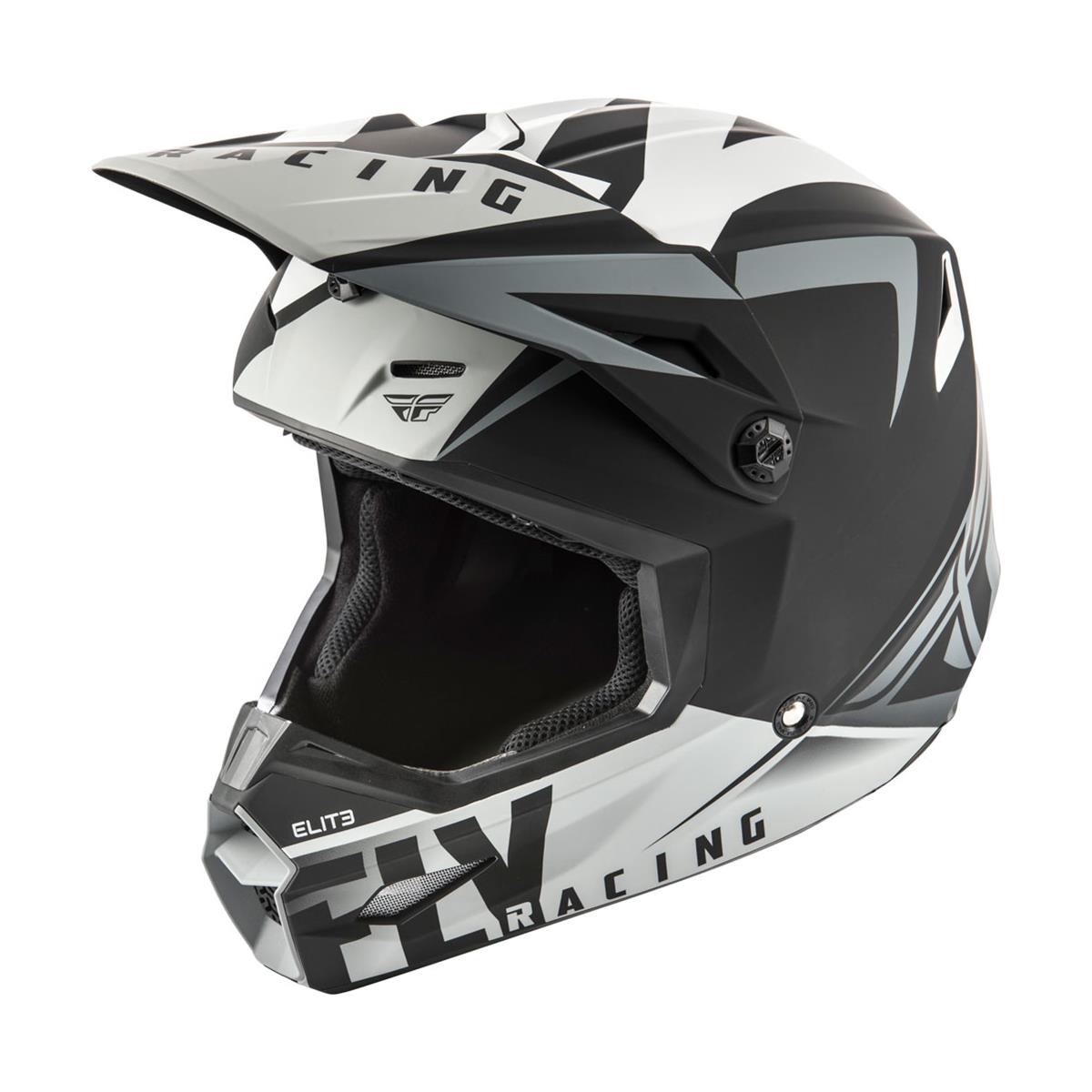 Fly Racing Helmet Elite Vigilant Matte Black/Grey