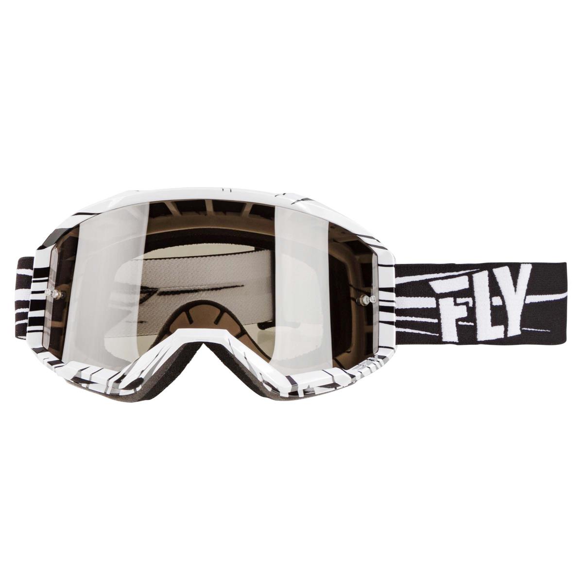 Fly Racing Goggle Zone Black/White - Smoke