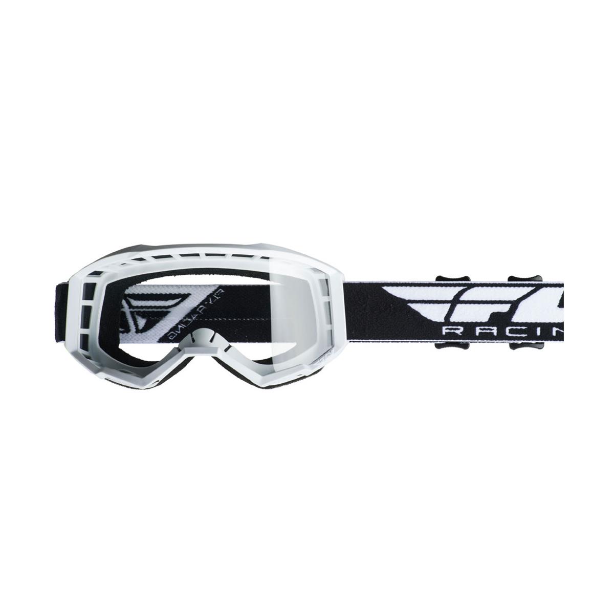 Fly Racing Maschera Focus White - Clear