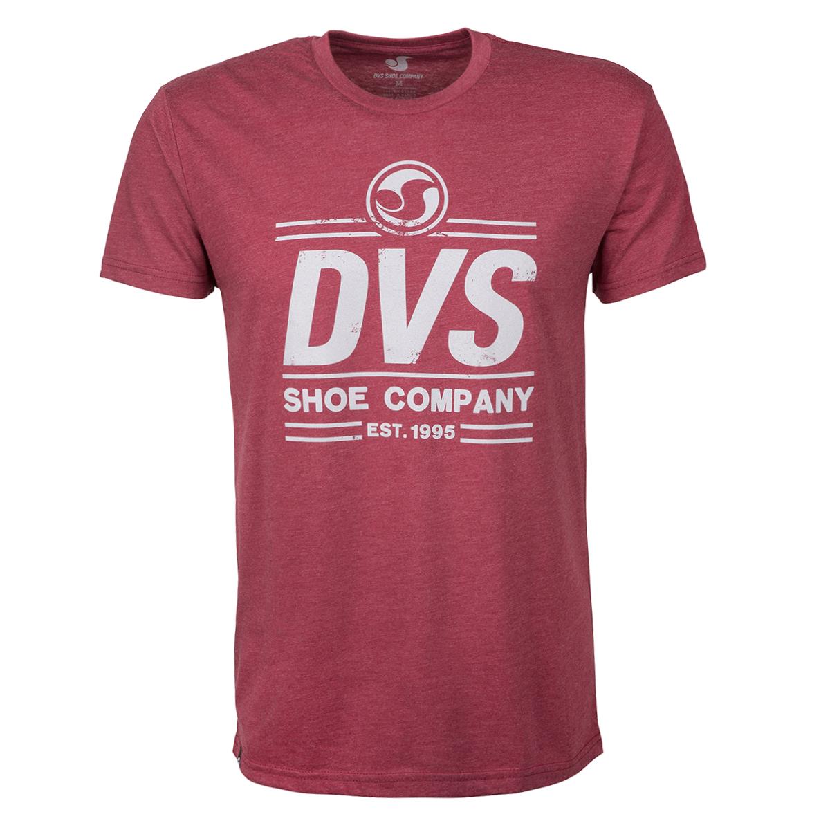 DVS T-Shirt Stamp Burgundy Heather