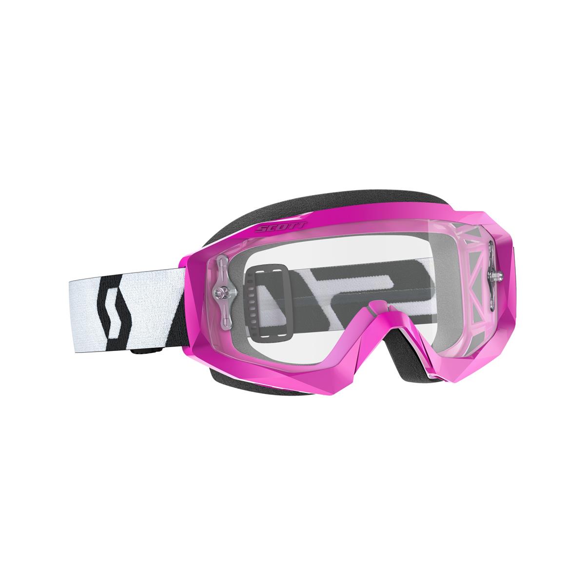 Scott Goggle Hustle X MX Pink/Black - Clear Works Anti-Fog