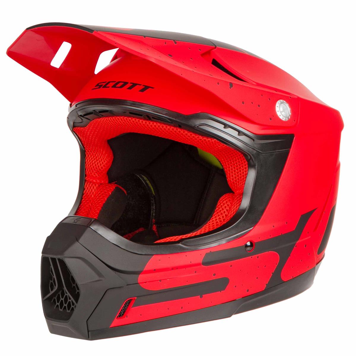 Scott MX Helmet 350 Evo Plus Team MIPS Red/Black