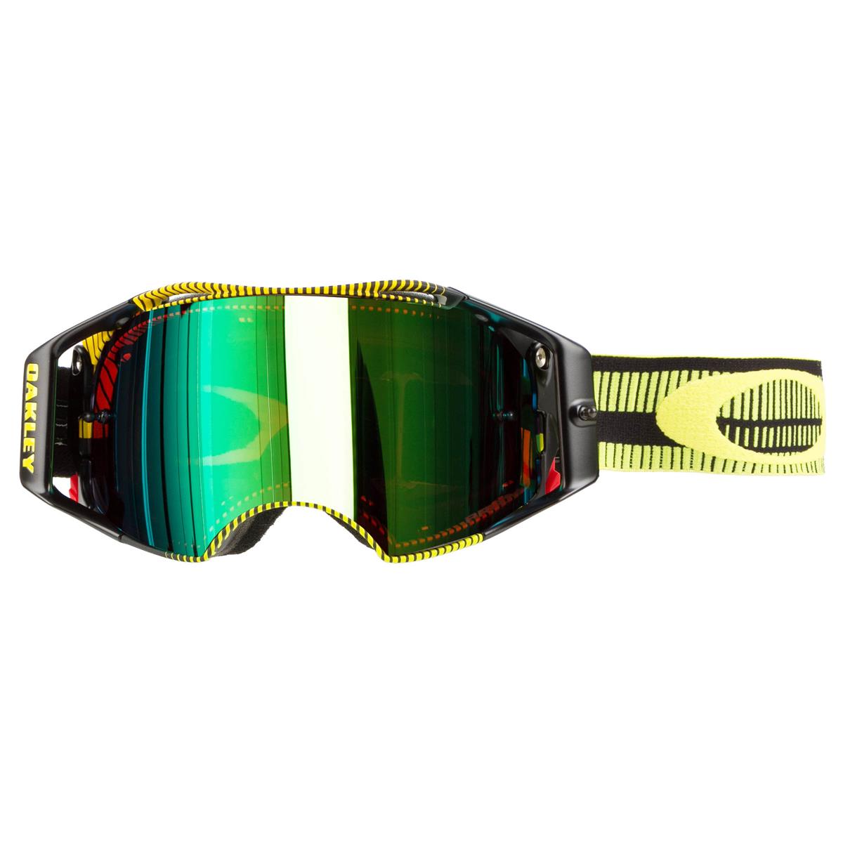 Oakley MX Goggle Airbrake MX Frequency Green/Yellow - Prizm MX Jade Iridium