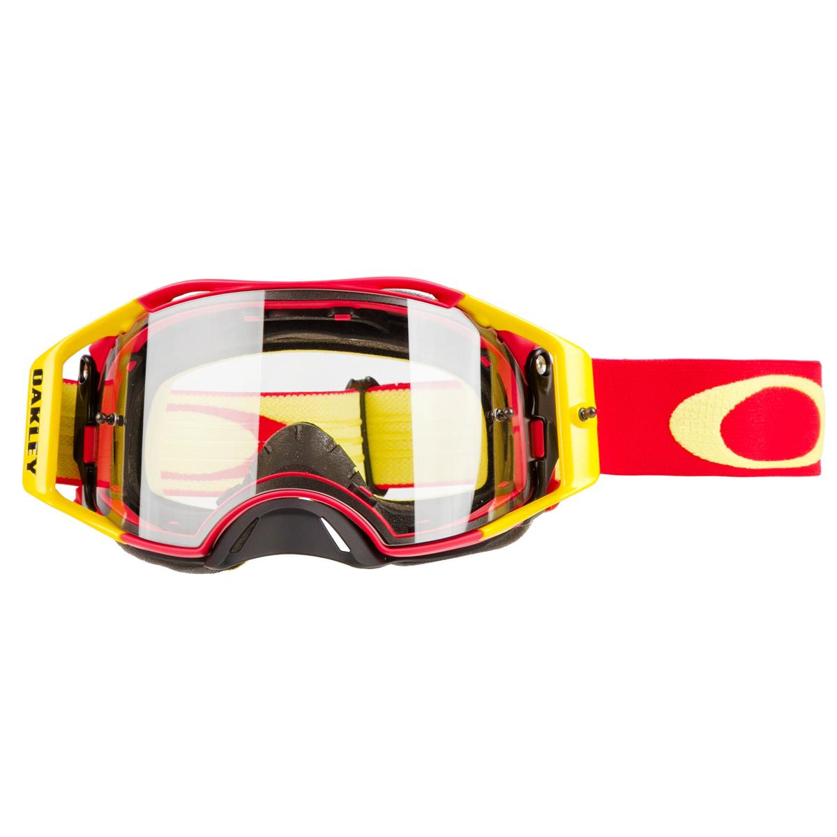 Oakley Masque Airbrake MX Red/Yellow - Clear
