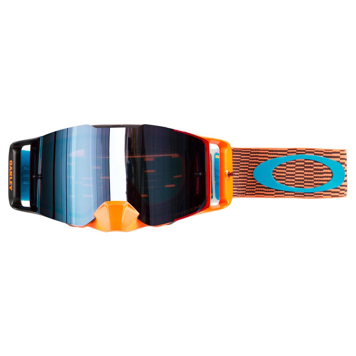 Oakley MX Goggle Front Line MX Equalizer Orange/Blau - Prizm MX Sapphire Iridium