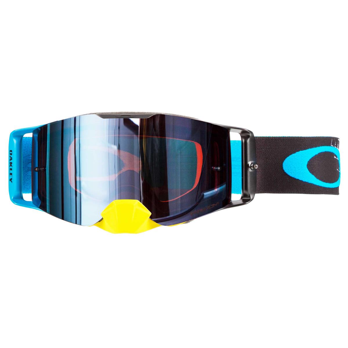 Oakley Crossbrille Front Line MX Dissolve Gelb/Blau - Prizm MX Sapphire