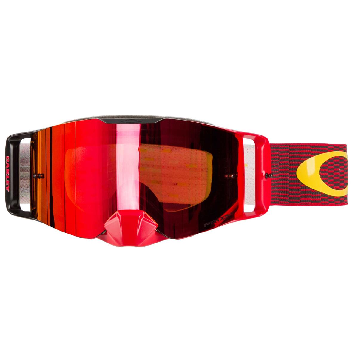 Oakley Crossbrille Front Line MX Equalizer Rot/Gelb - Prizm MX Torch Iridium