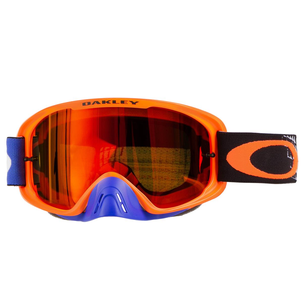 Oakley Maschera O Frame 2.0 MX Dissolve Arancione/Blu - Fire Idirium