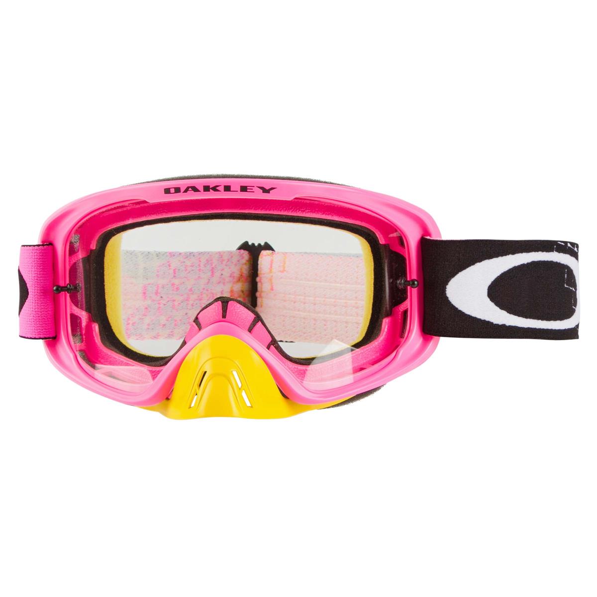 Oakley MX Goggle O Frame 2.0 MX Dissolve Pink/Yellow - Clear
