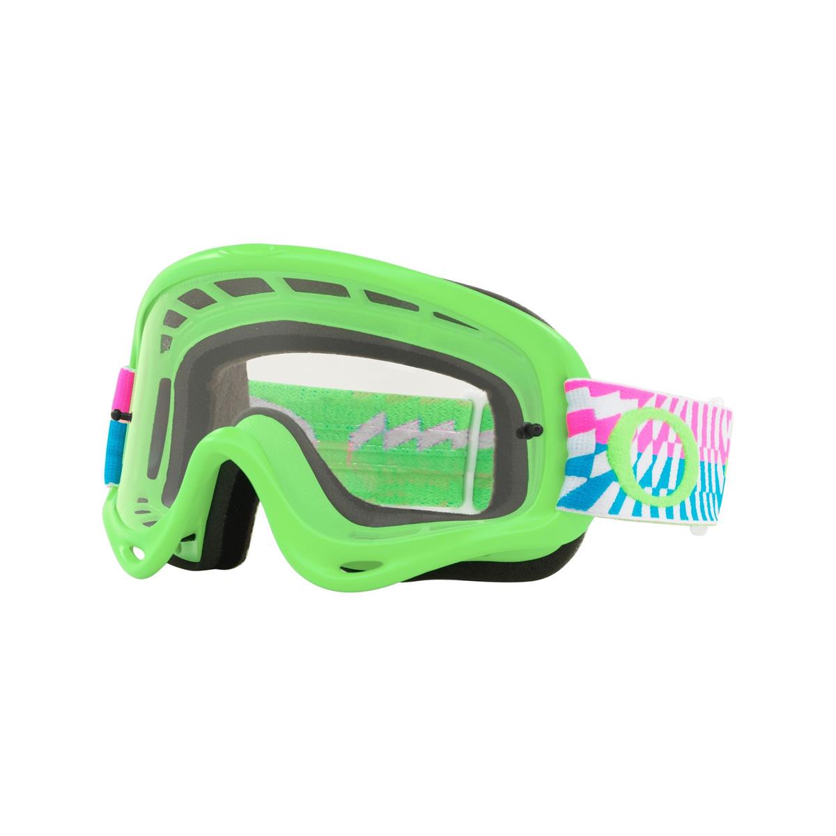 Oakley MX Goggle O Frame MX Braking Bumps Pink Green - Clear