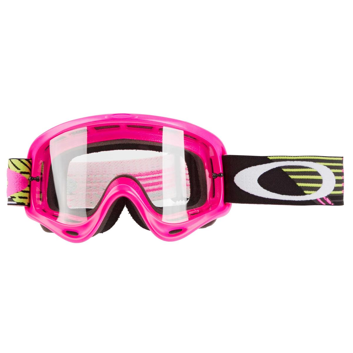 Oakley MX Goggle O Frame MX Pink/Green - Clear