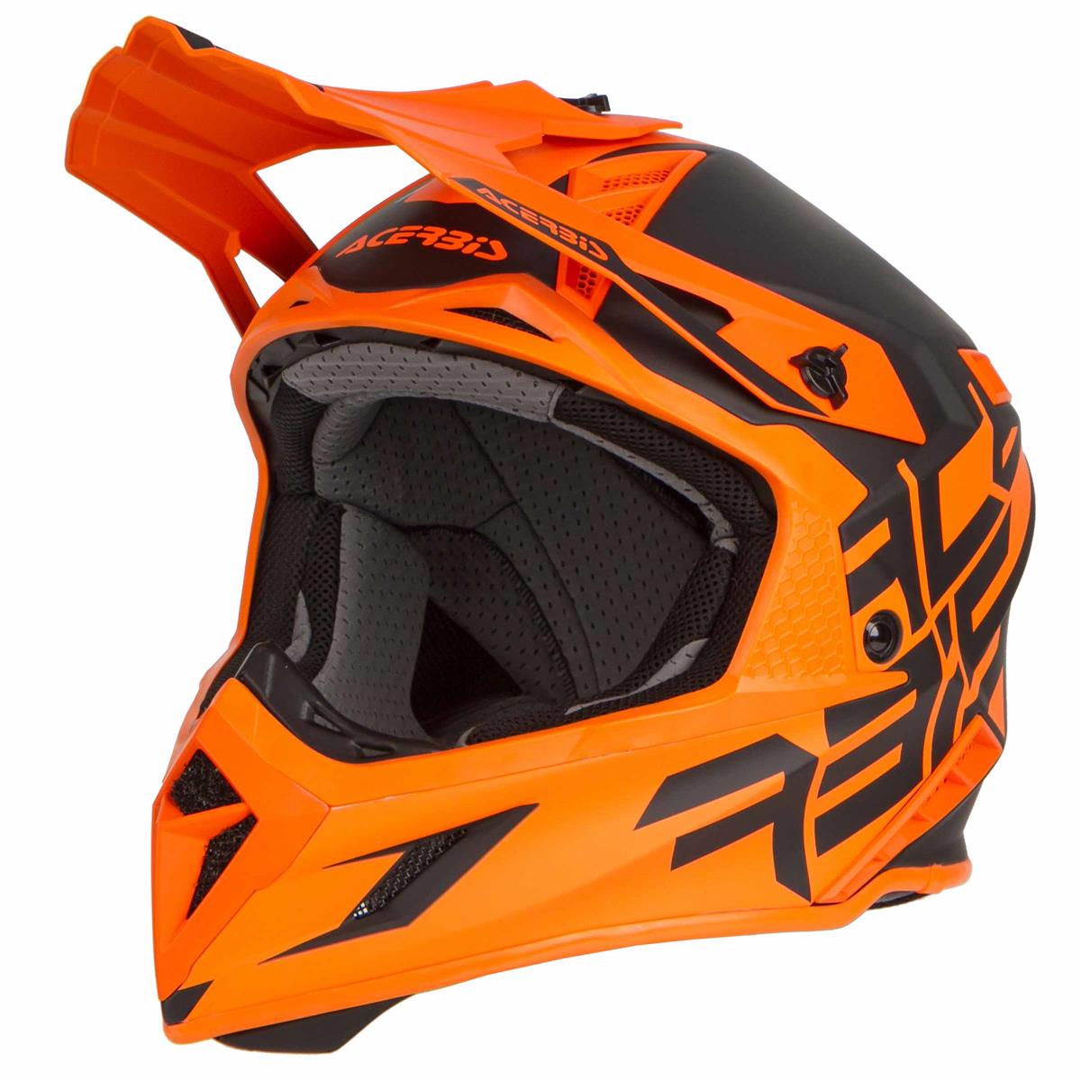 Acerbis Motocross-Helm X Pro VTR Schwarz/Orange