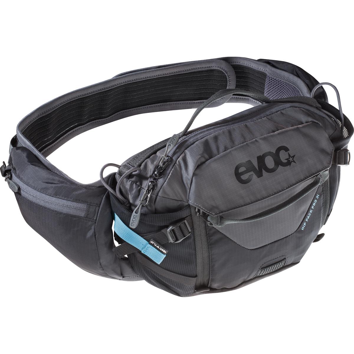 Evoc Hip Pack with Hydration System incl. 1.5L Bladder Hip Pack Pro 3L Black/Carbon Gray