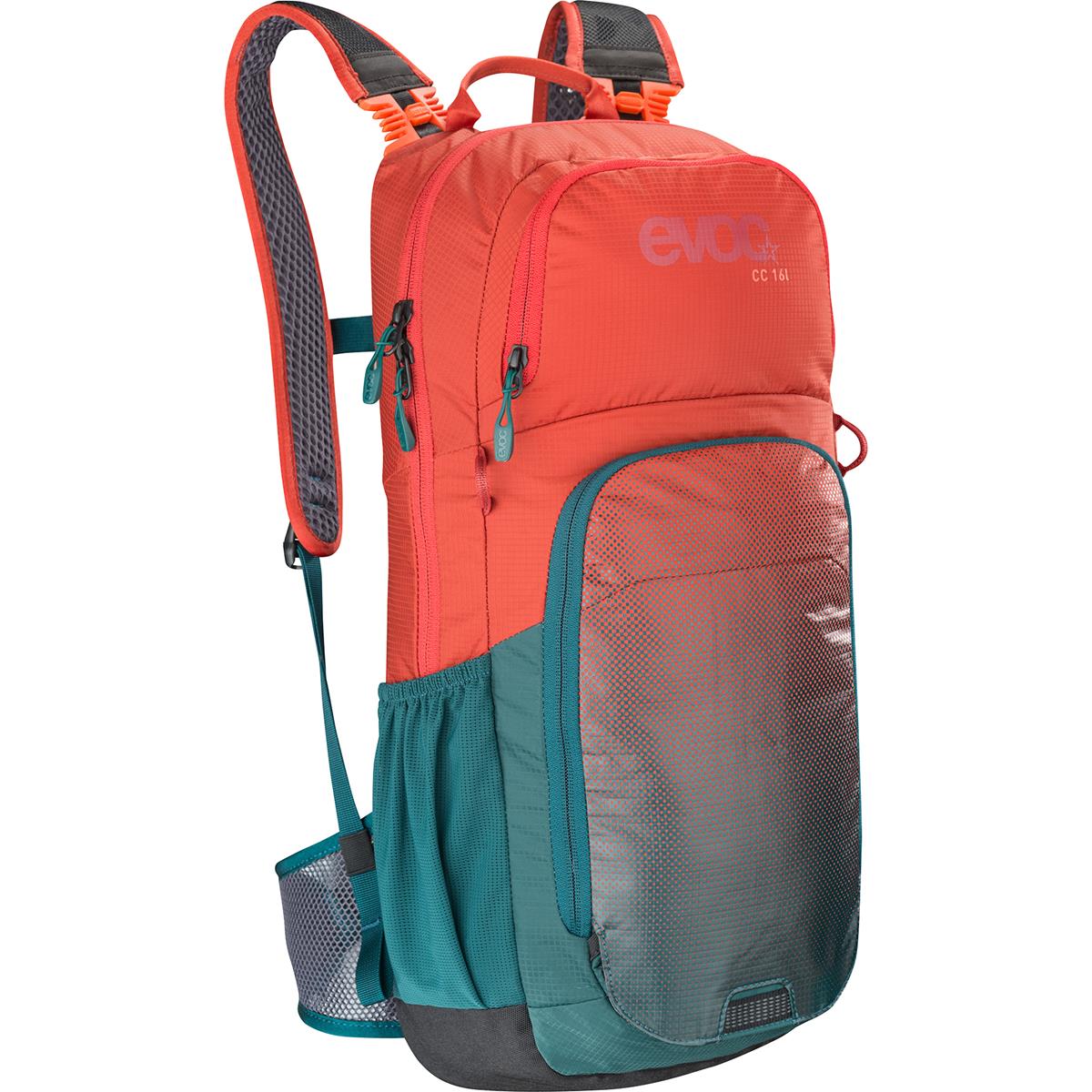 Evoc Backpack with Hydration System Compartment Cross Country Chili Red/Petrol, 16 Liter