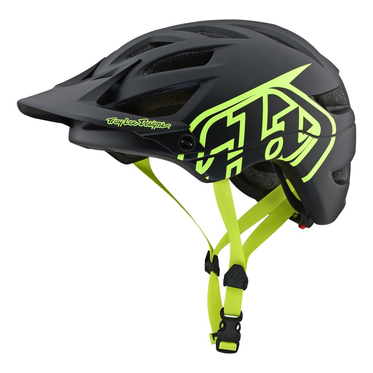 Troy Lee Designs Enduro-MTB Helm A1 Drone - Schwarz/Fluo Gelb