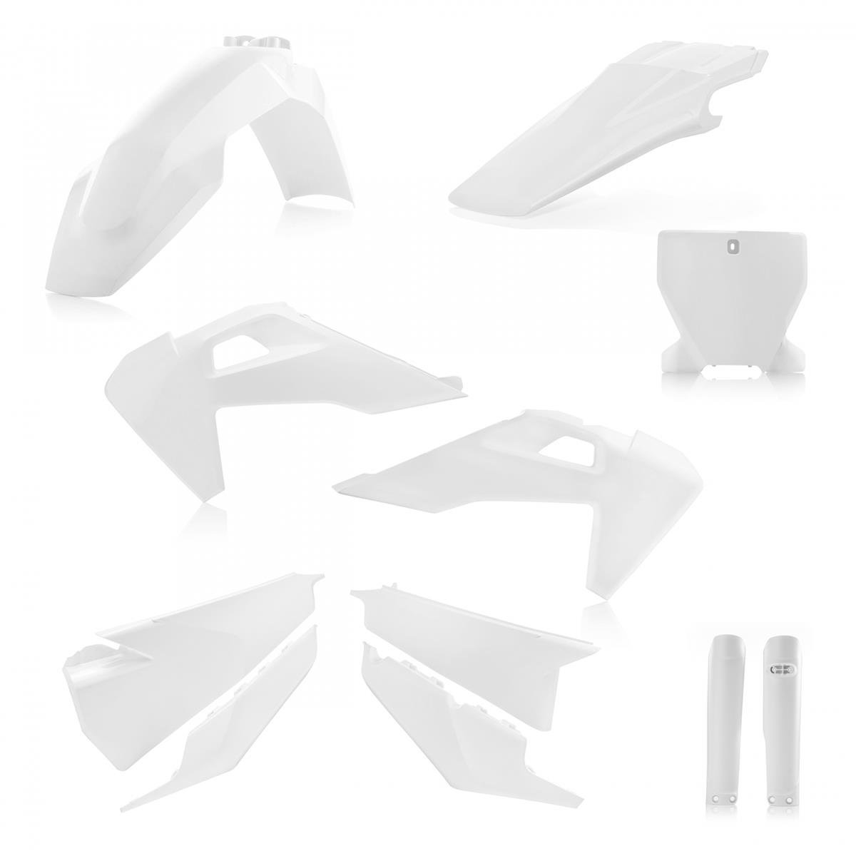 Acerbis Kit Plastiche completo Full-Kit Husqvarna FC/TC 19-22, Bianco