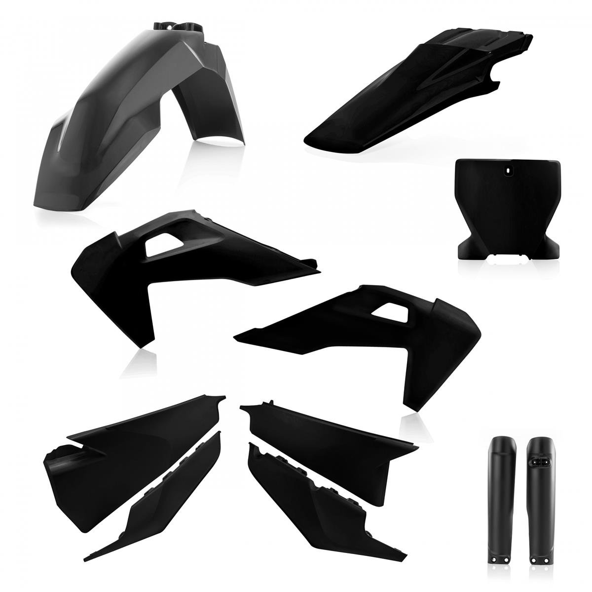 Acerbis Plastic Kit Full-Kit Husqvarna FC/TC 19-22, Black