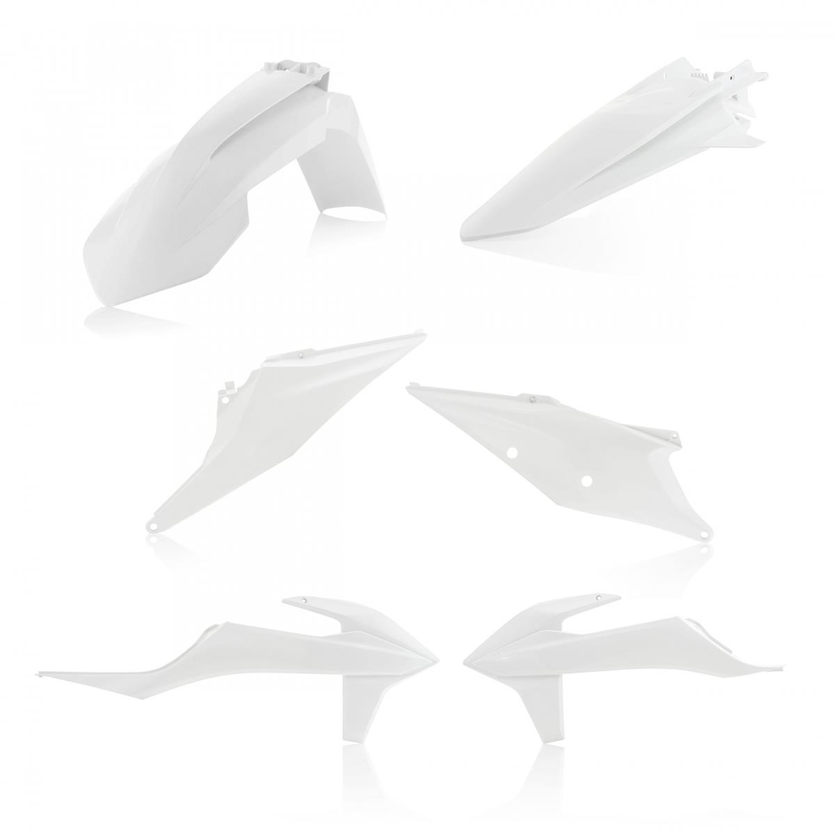Acerbis Kit Plastique  KTM SX 125/150/250, SX-F 250/350/450 19-, Blanc