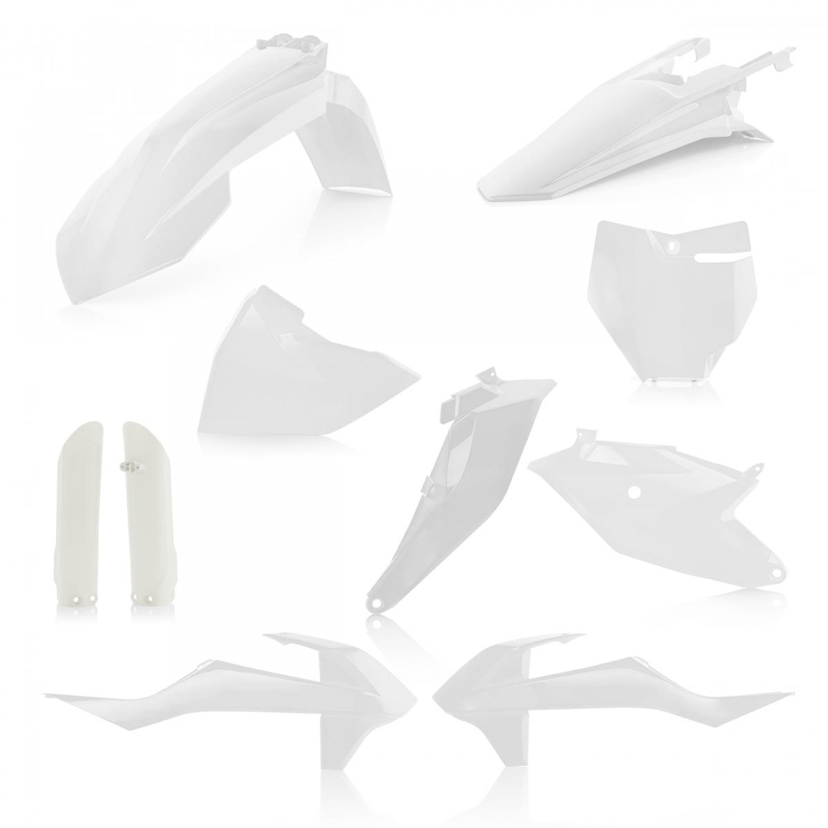 Acerbis Plastic Kit Full Kit  KTM SX 85 18-21, White