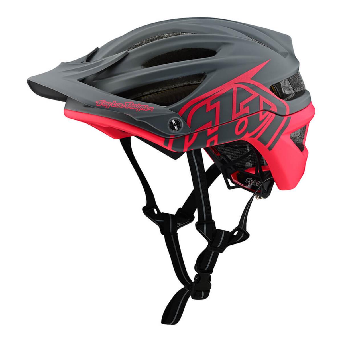 Troy Lee Designs Enduro MTB Helmet A2 Decoy - Dark Grey/Flo Pink